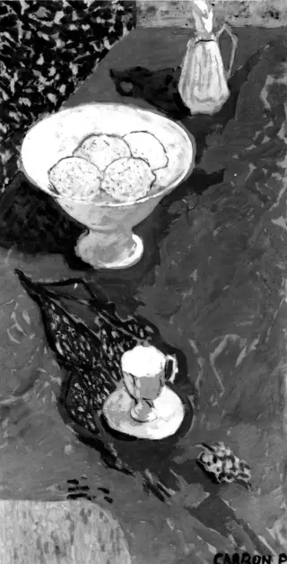 Pierre Carron, Nature morte, oil on canvas, bought by the French State in 1954, Centre national des arts plastiques.